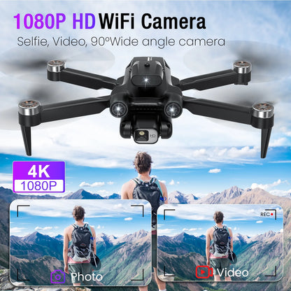 8" Drone with Camera - LH-X77PRO 1080P HD 4K Camera , RC Quadcopter, Drone for Adults and Beginners