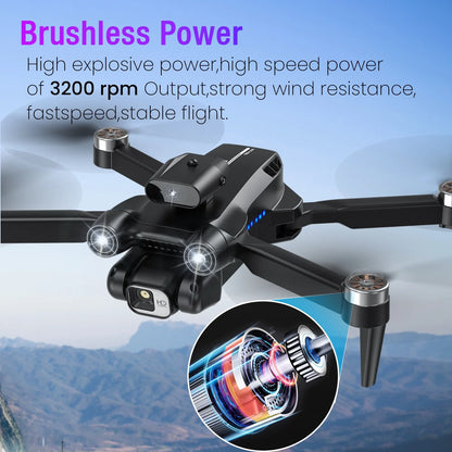 8" Drone with Camera - LH-X77PRO 1080P HD 4K Camera , RC Quadcopter, Drone for Adults and Beginners