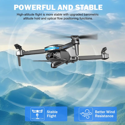 Drone with Camera for Adults, 1080P FPV Drone with Brushless Motor, Optical Flow Positioning