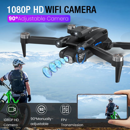 8" Drone with Camera - LH-X77PRO 1080P HD 4K Camera , RC Quadcopter, Drone for Adults and Beginners