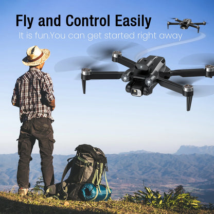 8" Drone with Camera - LH-X77PRO 1080P HD 4K Camera , RC Quadcopter, Drone for Adults and Beginners